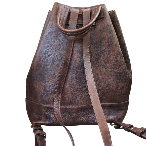 PIKOLINOS Brown Leather Backpack - Picture 9 of 16